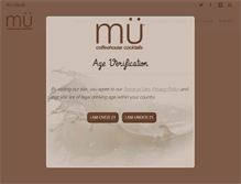 Tablet Screenshot of drinkmu.com